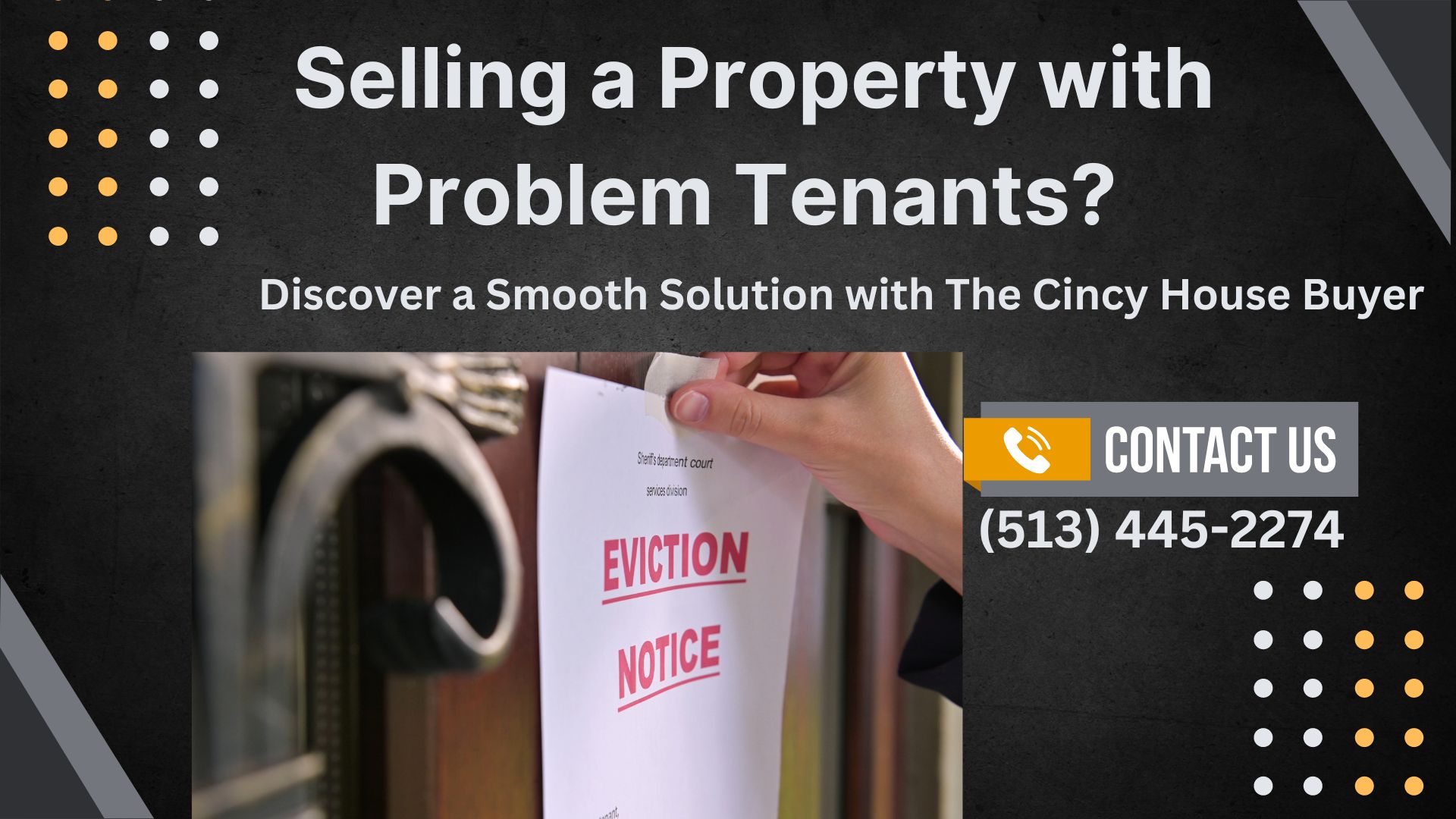 selling a property in Cincinnati with problem tenants